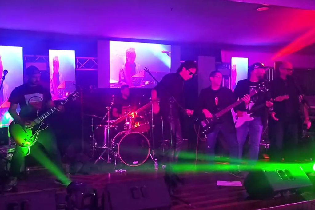 pantalla led de backstage para banda